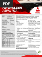 Ficha Tecnica Emulsion Asfaltica de Rotura Lenta CSS-1H | PDF