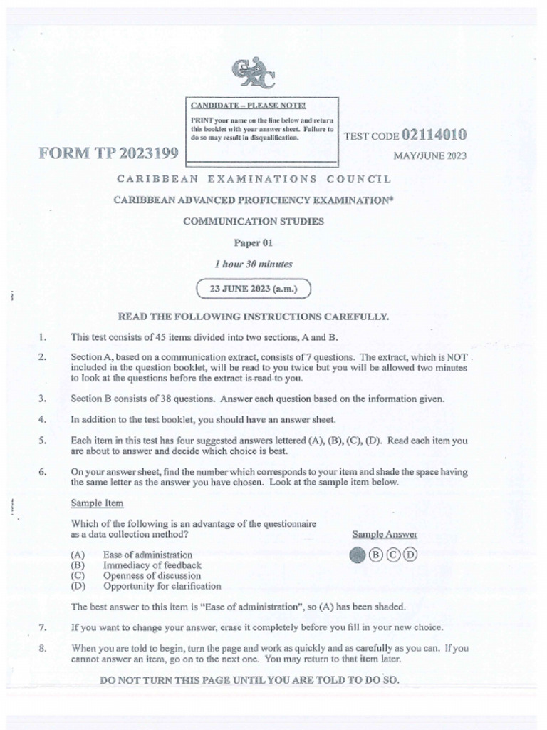 Cape Communication Studies 2023 P1 Pdf