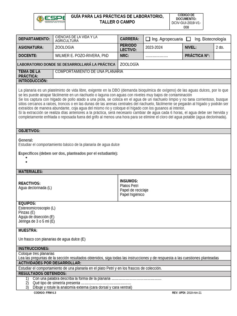 05 comportamiento de planaria pdf agua