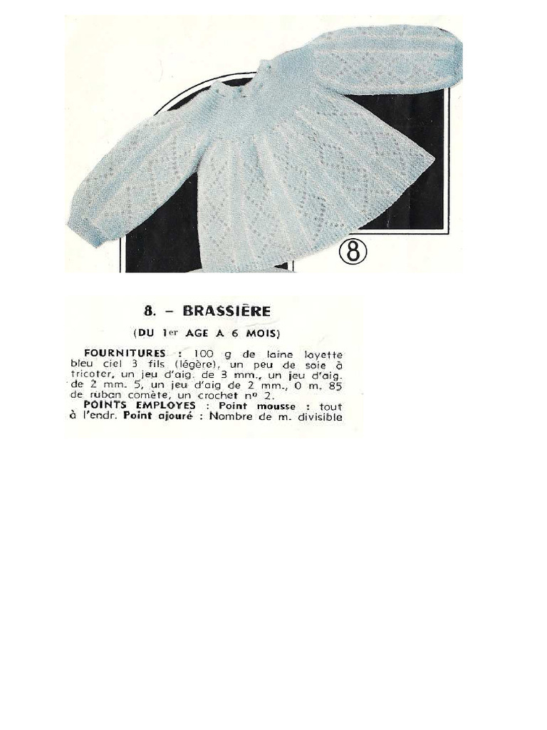 Catalogue De Modèles De Tricot Layette Vintage Del Duca N°42 - Occasion Bon état