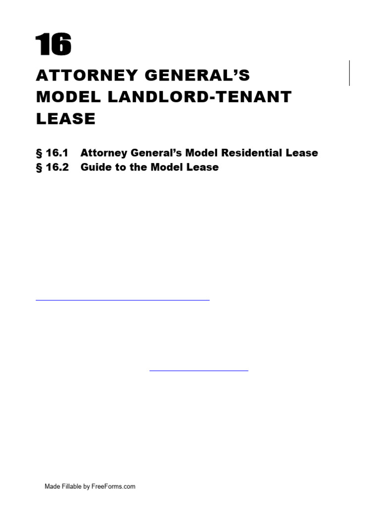 Maine Attorney General's Model Lease Guide | PDF | Leasehold Estate | Lease