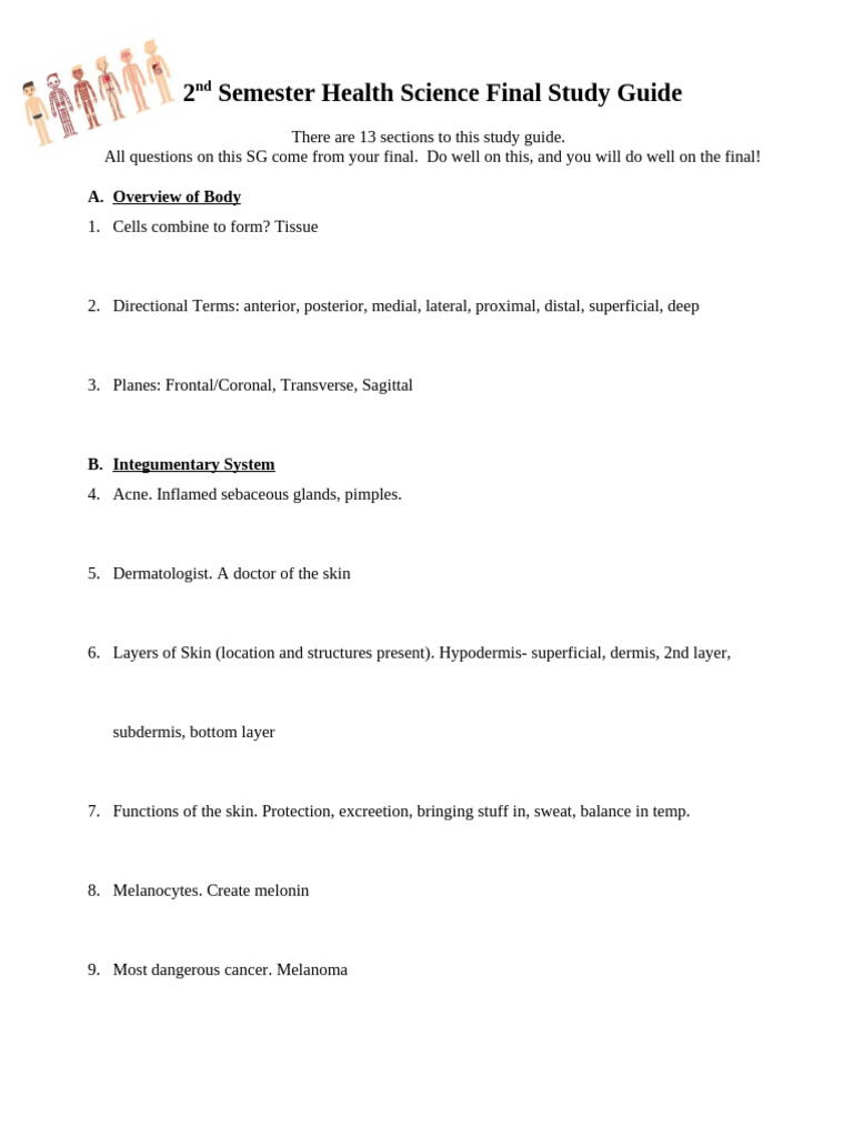 Principles of Health Science Study Guid | PDF | Heart | Blood