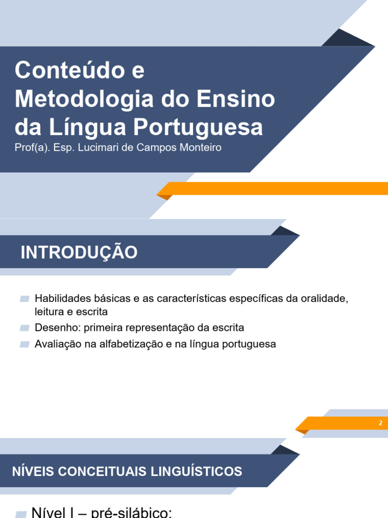 Metodologia do Ensino de Língua Portuguesa | PDF | Sílaba | Escrita
