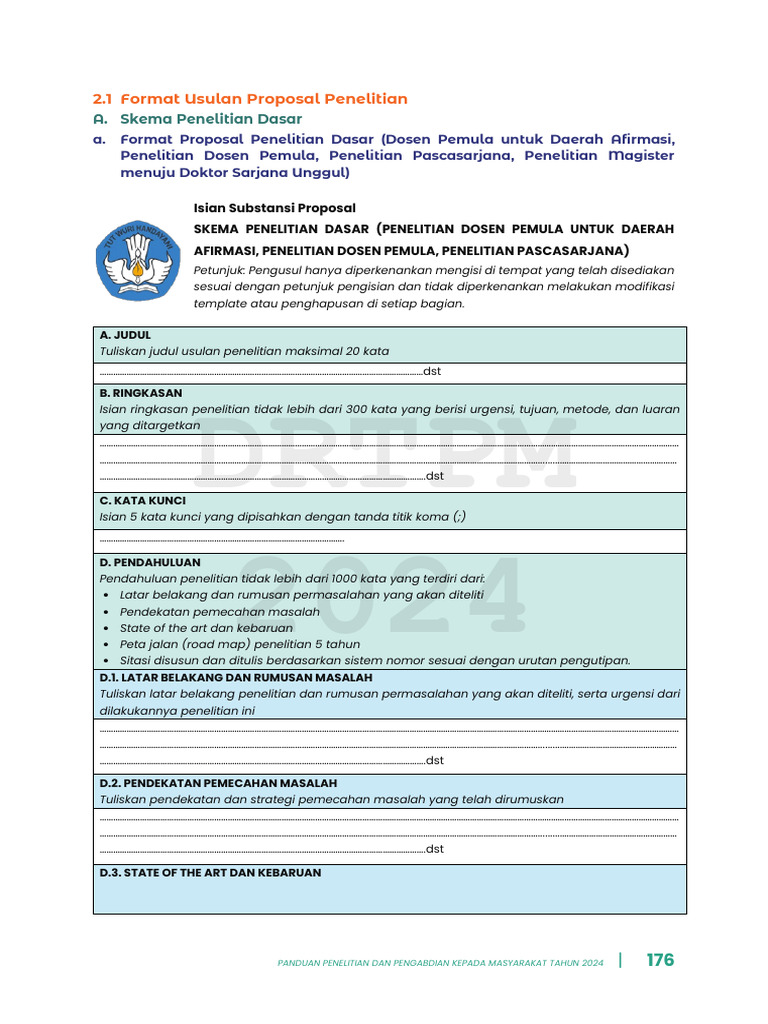 Format Proposal Penelitian Bima 2024 | PDF | Seni | Komputer