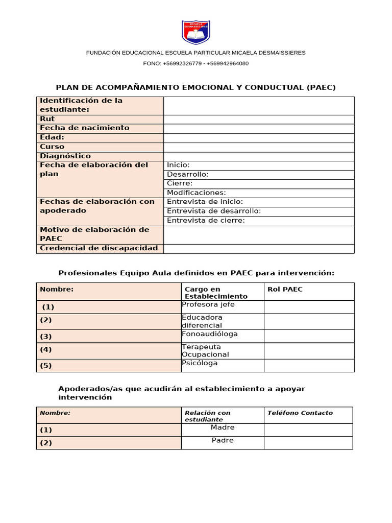 PAEC propuesta MD | PDF | Aprendizaje | Las emociones