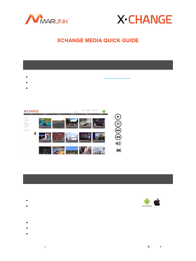 XChange Media User Quick Guide | PDF | Set Top Box | Hdmi