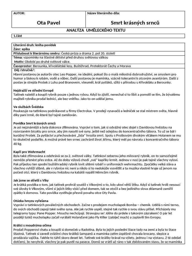 10-19 - SMRT Krásných Srnců | PDF