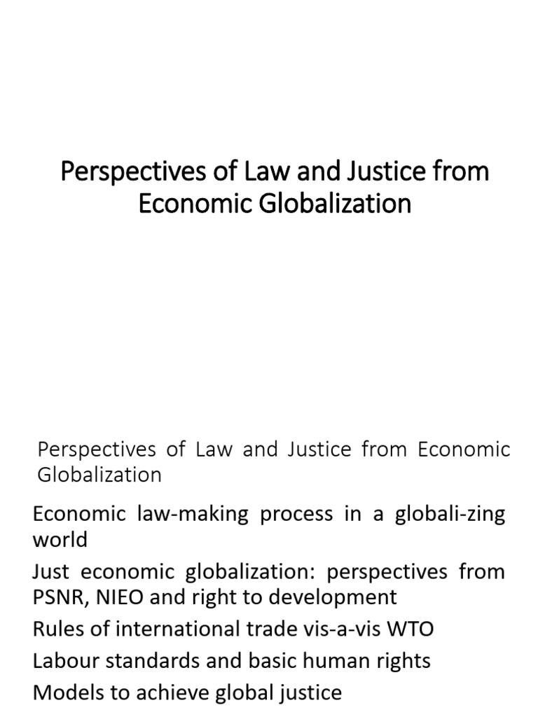 Global Perspectives on Law and Justice | PDF | Rule Of Law | Governance