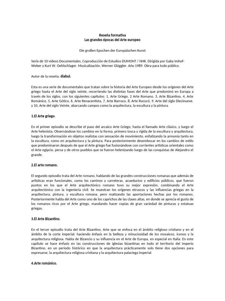 Reseña informativa | PDF | Renacimiento | imperio Bizantino