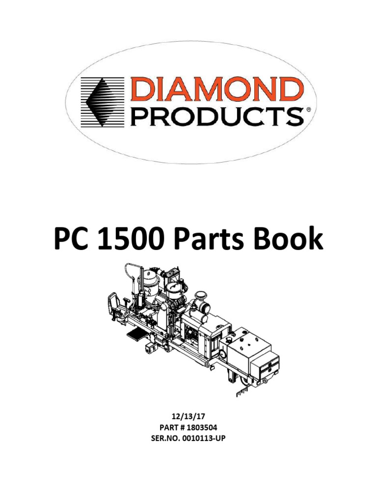 PC 1500 Parts Ordering Guide | PDF | Pump | Elevator