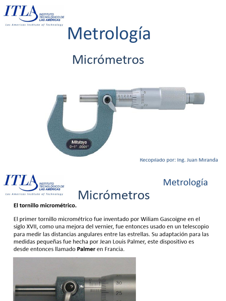 Micrometros | PDF | Longitud