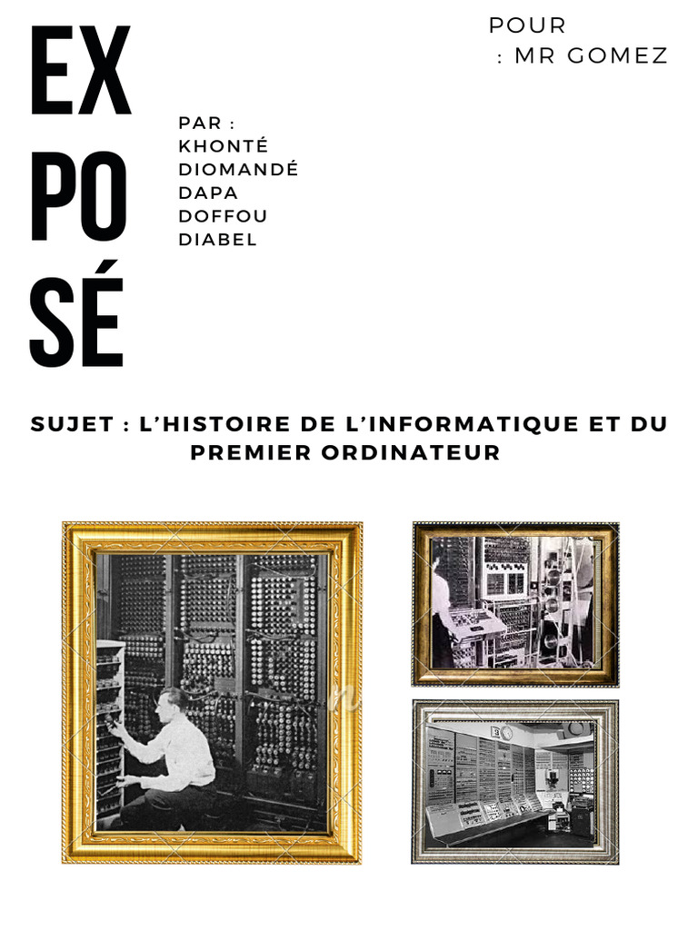 Histoire de l'informatique et des ordinateurs | PDF | Informatique ...