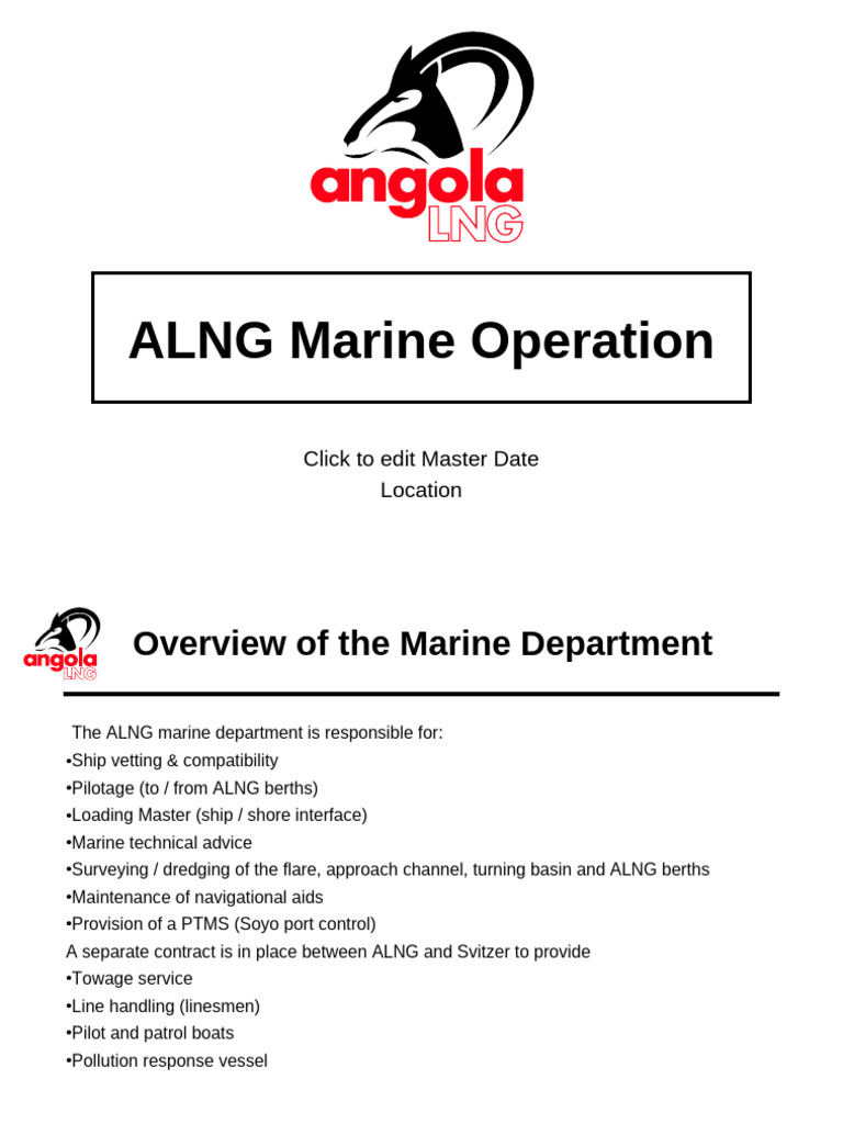 ALNG Marine Operations Overview | PDF | Business