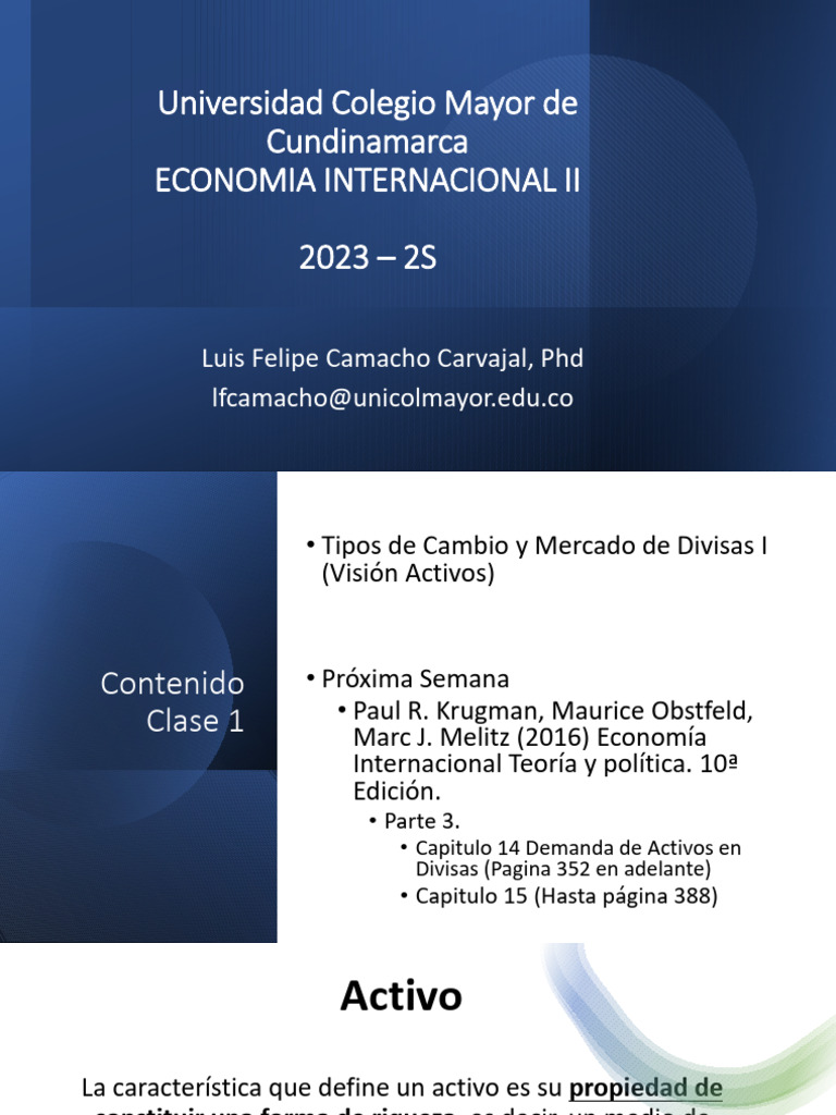 3 - Tipos de Cambio y Mercado de Divisas I | PDF | Tipo de cambio | Moneda