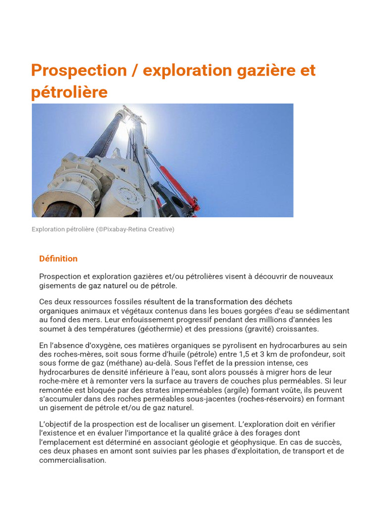 Prospection et exploration pétrolière | PDF | Forage | Prospection sismique