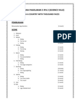 Susunan Acara Pagelaran 3 Ipa 2