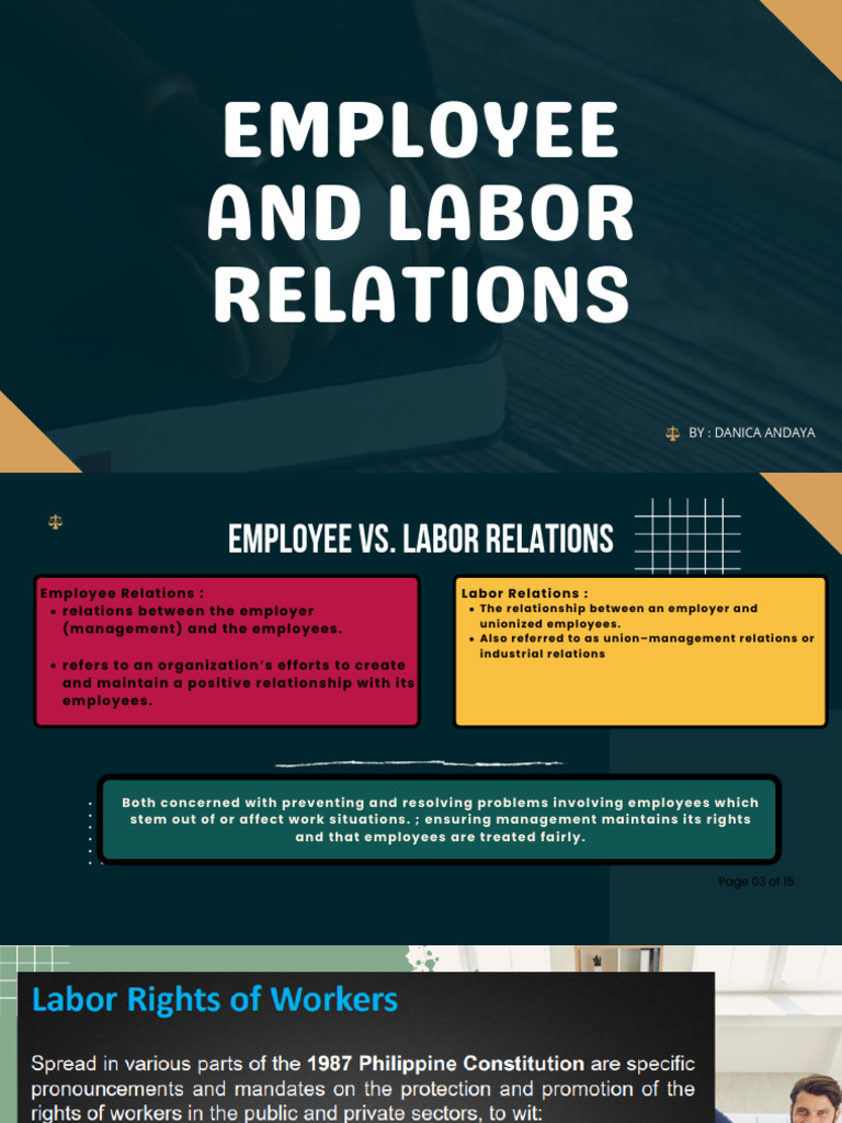 Employee vs. Labor Relations Explained | PDF
