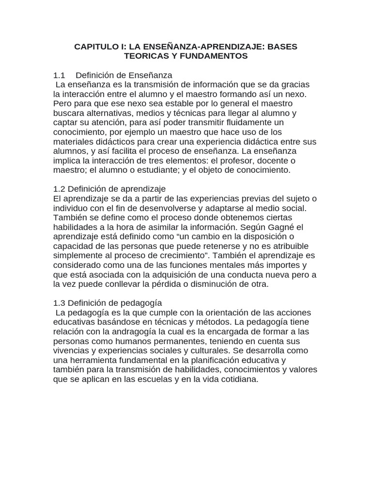 Fundamentos de Enseñanza y Aprendizaje | PDF | Crecimiento personal y ...