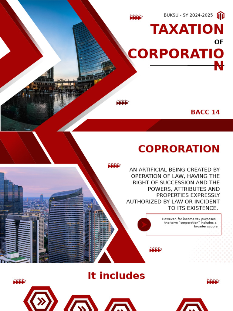 Taxation of Corporations in the Philippines | PDF | Tax Deduction ...