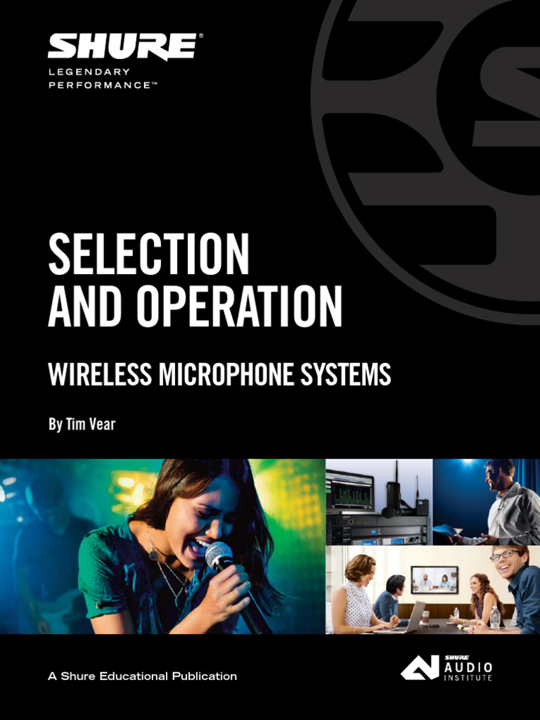 Selection and Operation of Wireless Microphone Systems English | PDF ...
