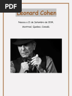 Alguns poemas de Leonard Cohen (1)