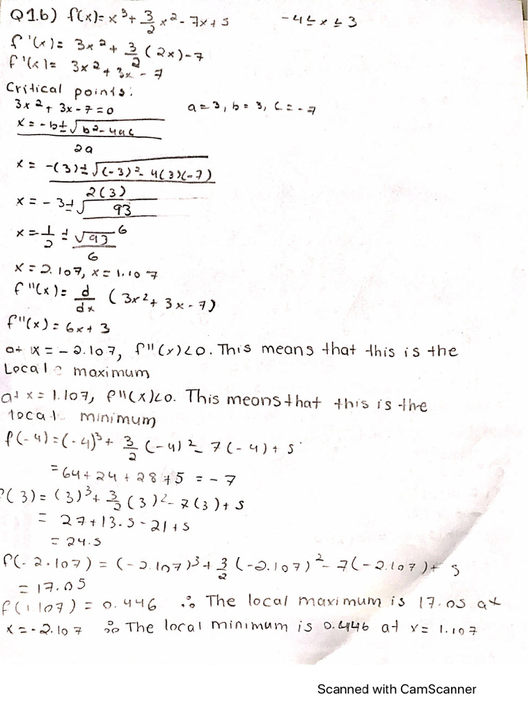 Calculus Unit 2 | PDF