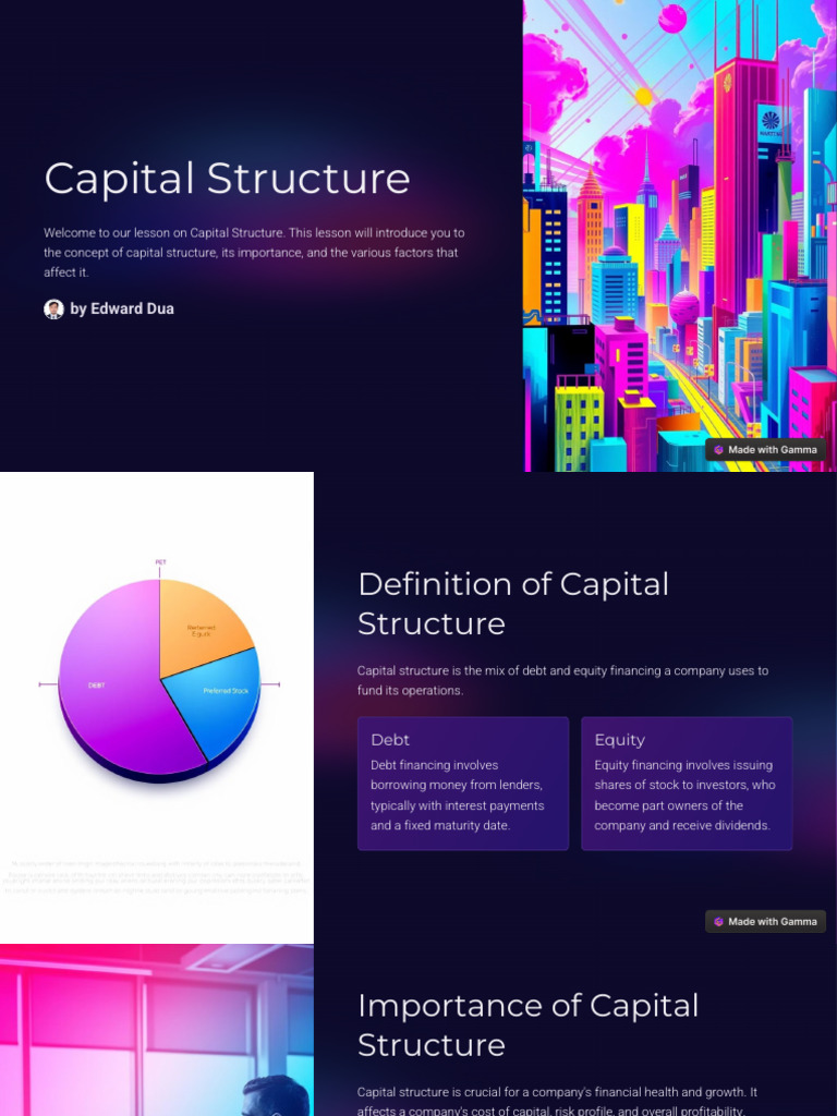 Understanding Capital Structure Basics | PDF | Capital Structure | Cost ...