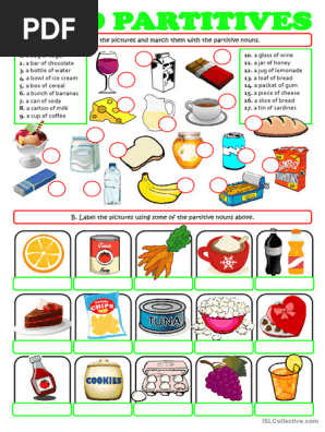 FOOD PARTITIVES - a box of, a bunch of ...-1-3