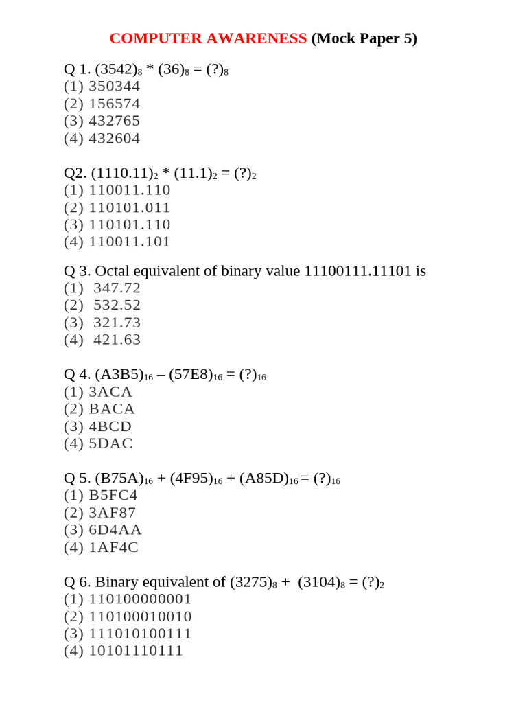 Nimcet mock test papers pdf printer computing pixel