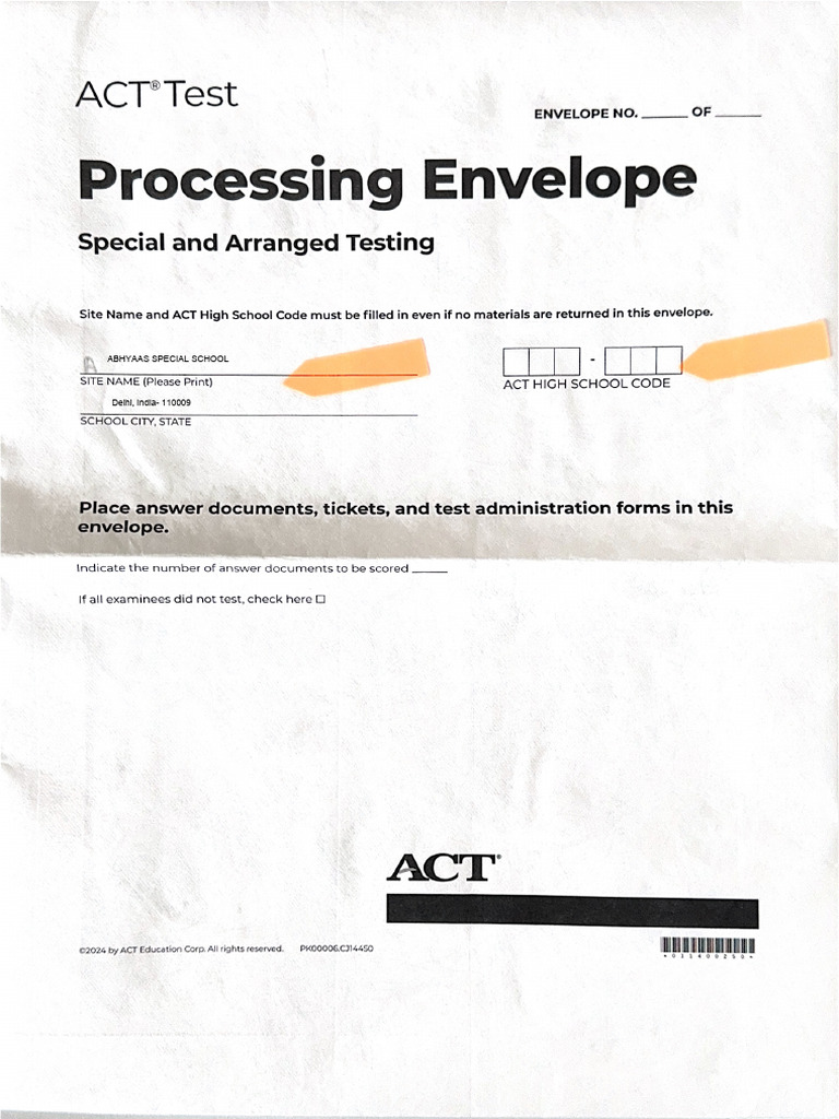 1.ACT Envelope | PDF