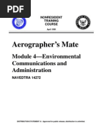 US Navy Course NAVEDTRA 14272 - Aerographer's Mate Module 4-Environmental Communications and Admi