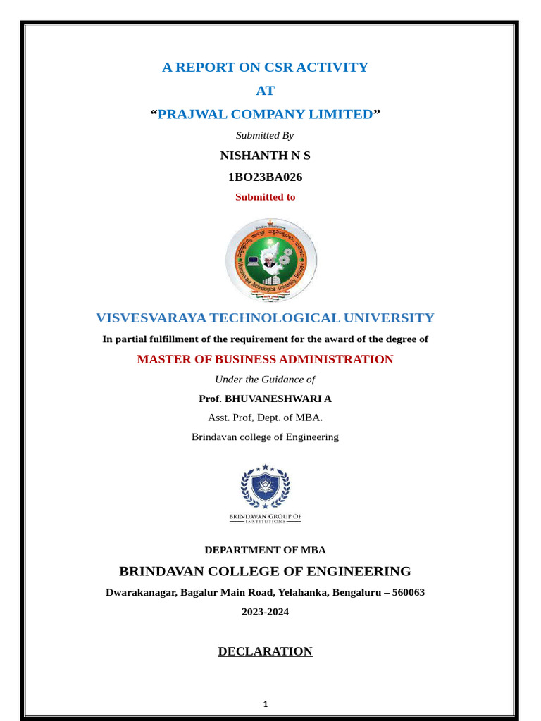 NISHANTH N S | PDF | Equity (Finance) | Debt