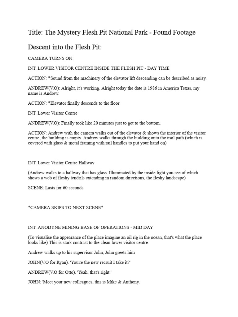 mystery flesh script | PDF