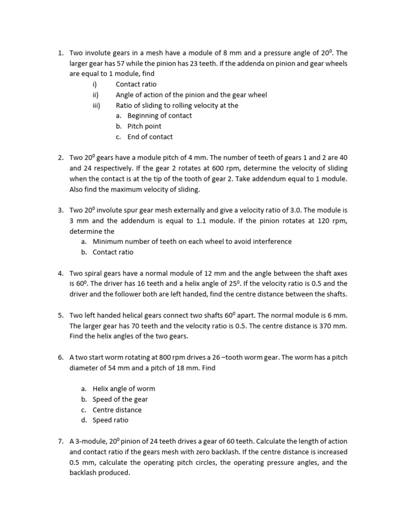 Gear Mechanics for Engineers | PDF