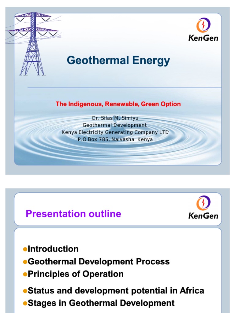 Geothermal Energy Overview | PDF | Geothermal Energy | Steam