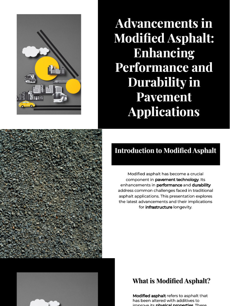 Modified Asphalt: Enhancing Durability | PDF | Road Surface ...