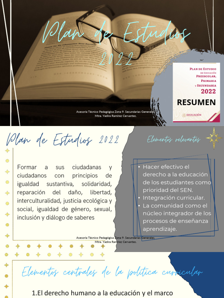 Resumen Plan de Estudios 2022 | PDF | Plan de estudios | Pedagogía