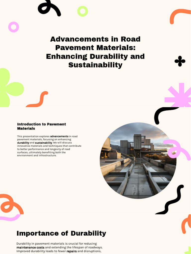 Advancements in Sustainable Pavement Materials | PDF | Road Surface | Road