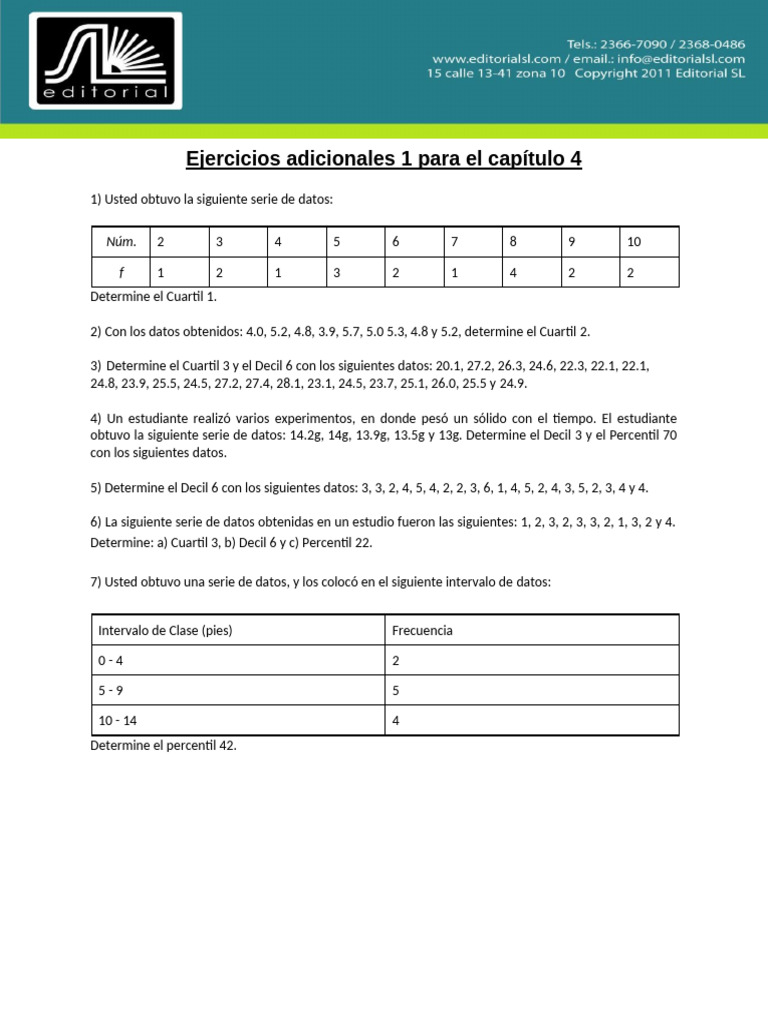 Cap4 Ht1 | PDF | Cuantil | Análisis estadístico