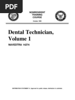 Download US Navy Course NAVEDTRA 14274 - Dental Technician Vol 1 by Georges SN7840682 doc pdf
