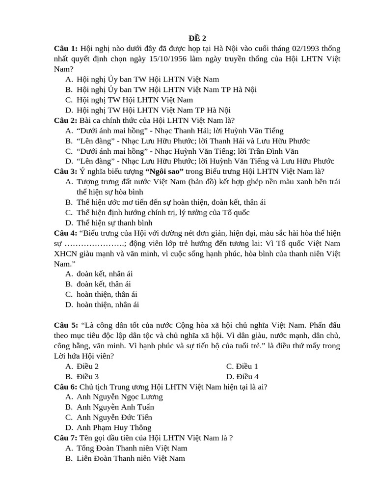 ĐỀ 2- Thẻ đỏ | PDF