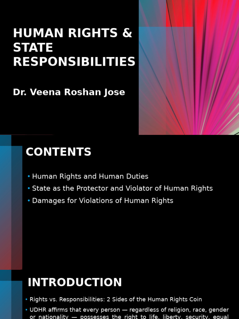MNLU - HR - Human Rights and Human Duties - VRJ | PDF | Human Rights ...