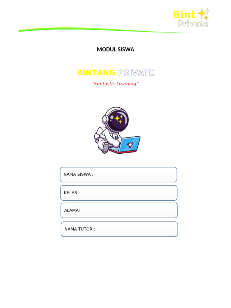 Cover Modul Siswa | PDF