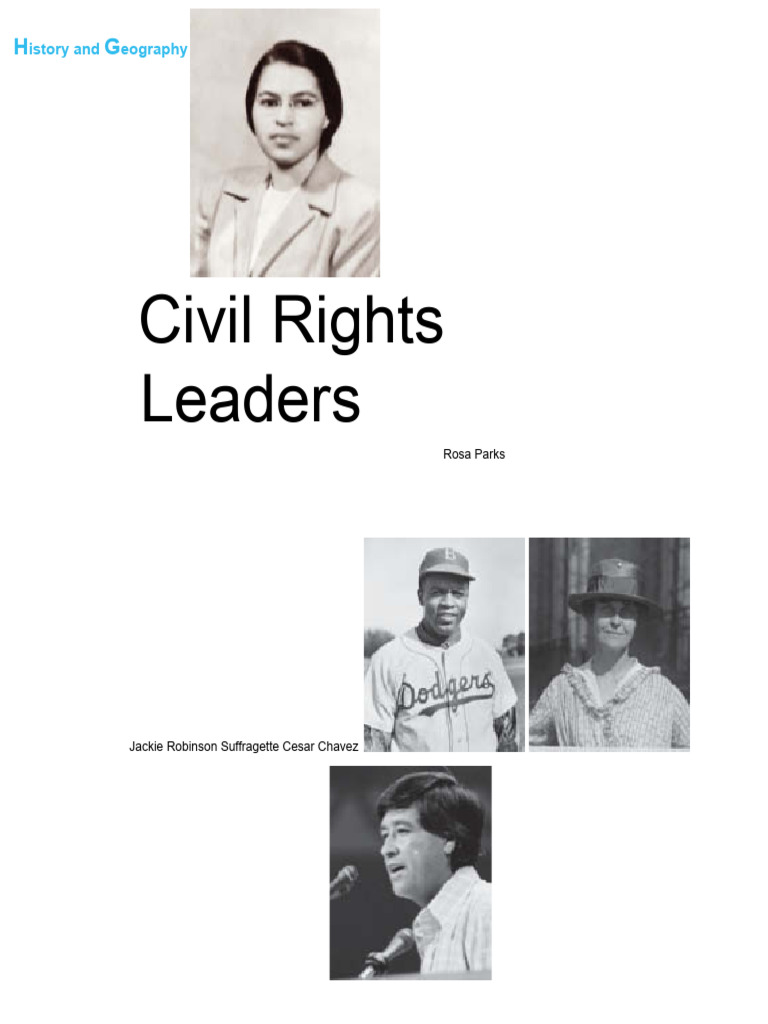 Civil Rights Leaders and Their Impact | PDF | Jackie Robinson | Eleanor ...