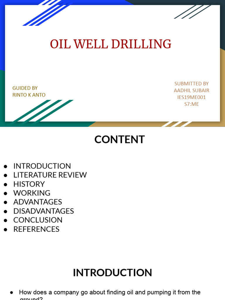 Oil Well Drilling Process Overview | PDF | Casing (Borehole) | Oil Well