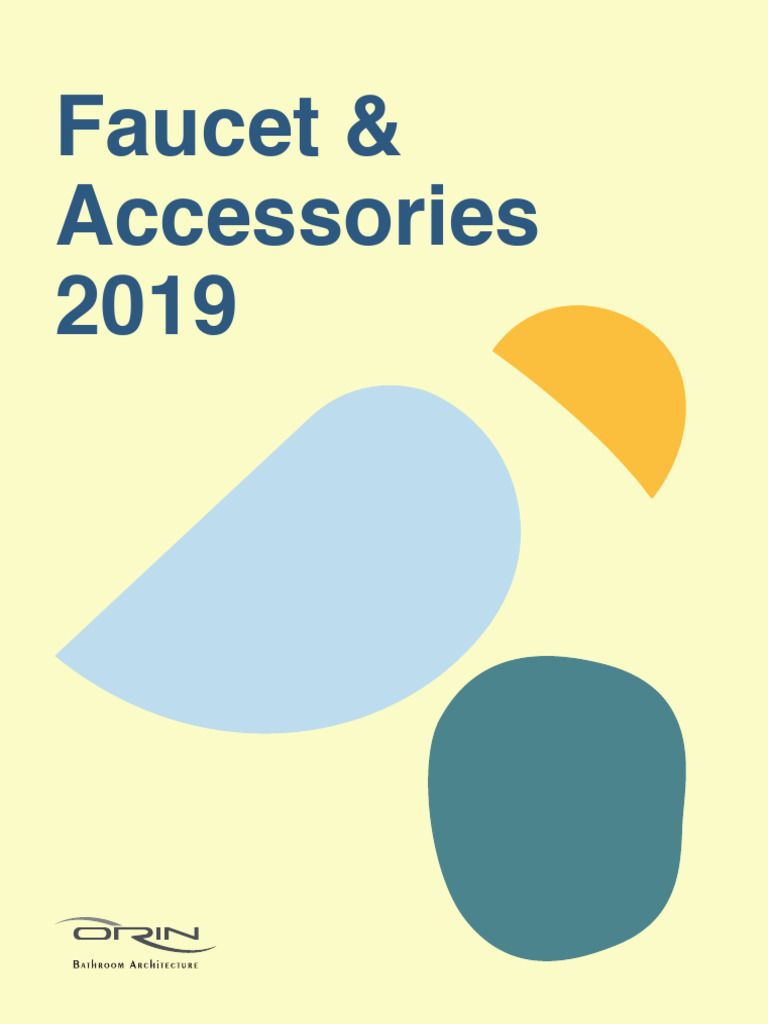 Orin Sanitary Ware Catalogue 2019 | PDF | Tap (Valve) | Pipe (Fluid ...