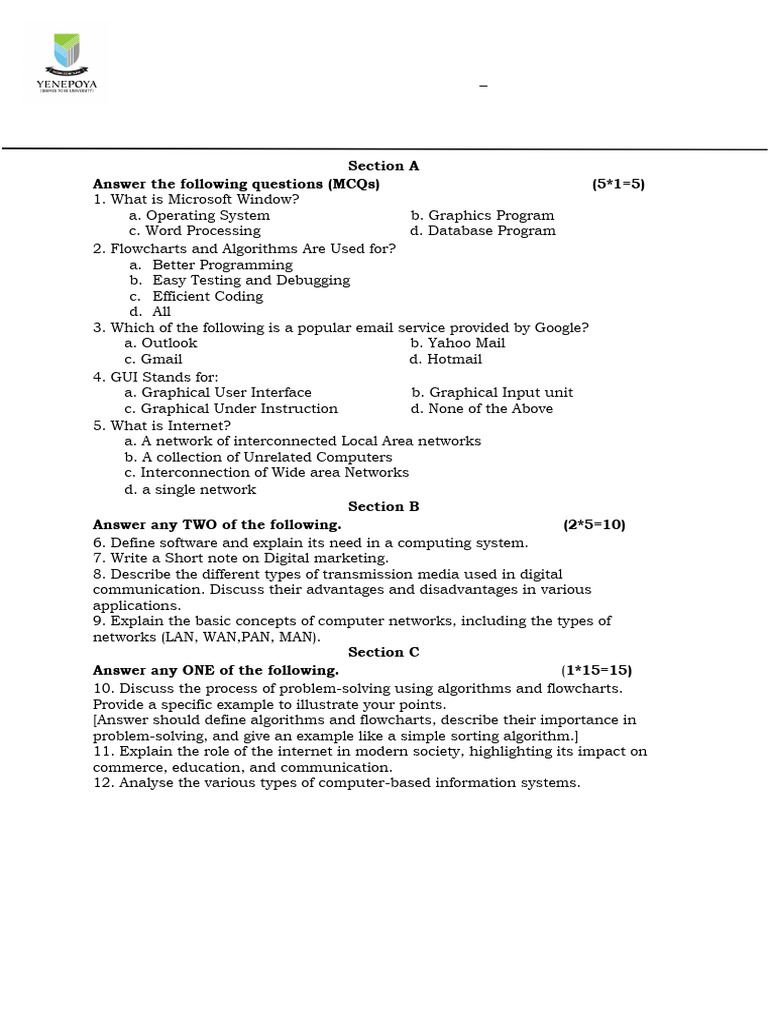 Digital Solutions Exam Paper 2024 | PDF | Information Technology ...