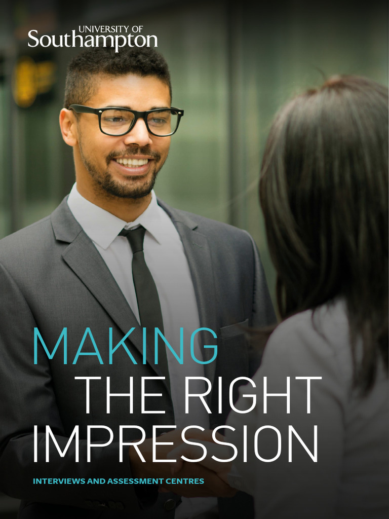 Interview and Assessment Centre Guide | PDF | Job Interview | Body Language