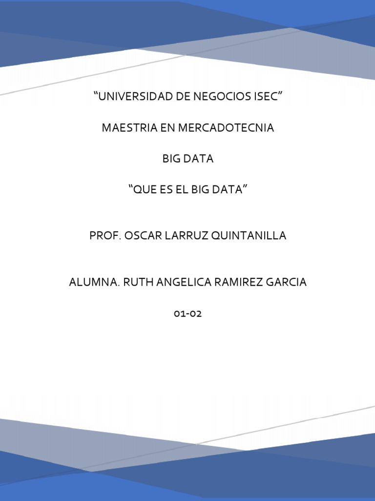 Importancia y Aplicaciones del Big Data | PDF | Big Data | Business