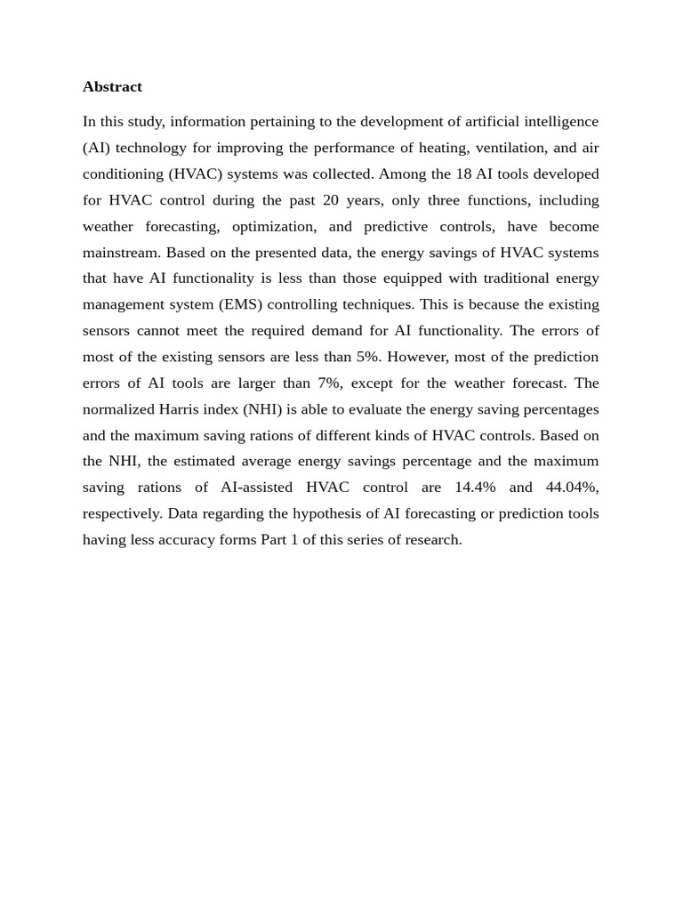 AI-Enhanced HVAC Energy Efficiency | PDF | Efficient Energy Use ...